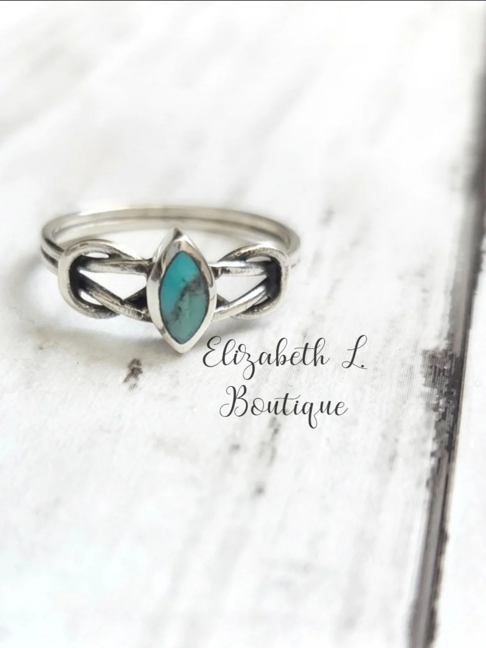 925 Sterling Silver Genuine Turquoise Ring Boutique New!